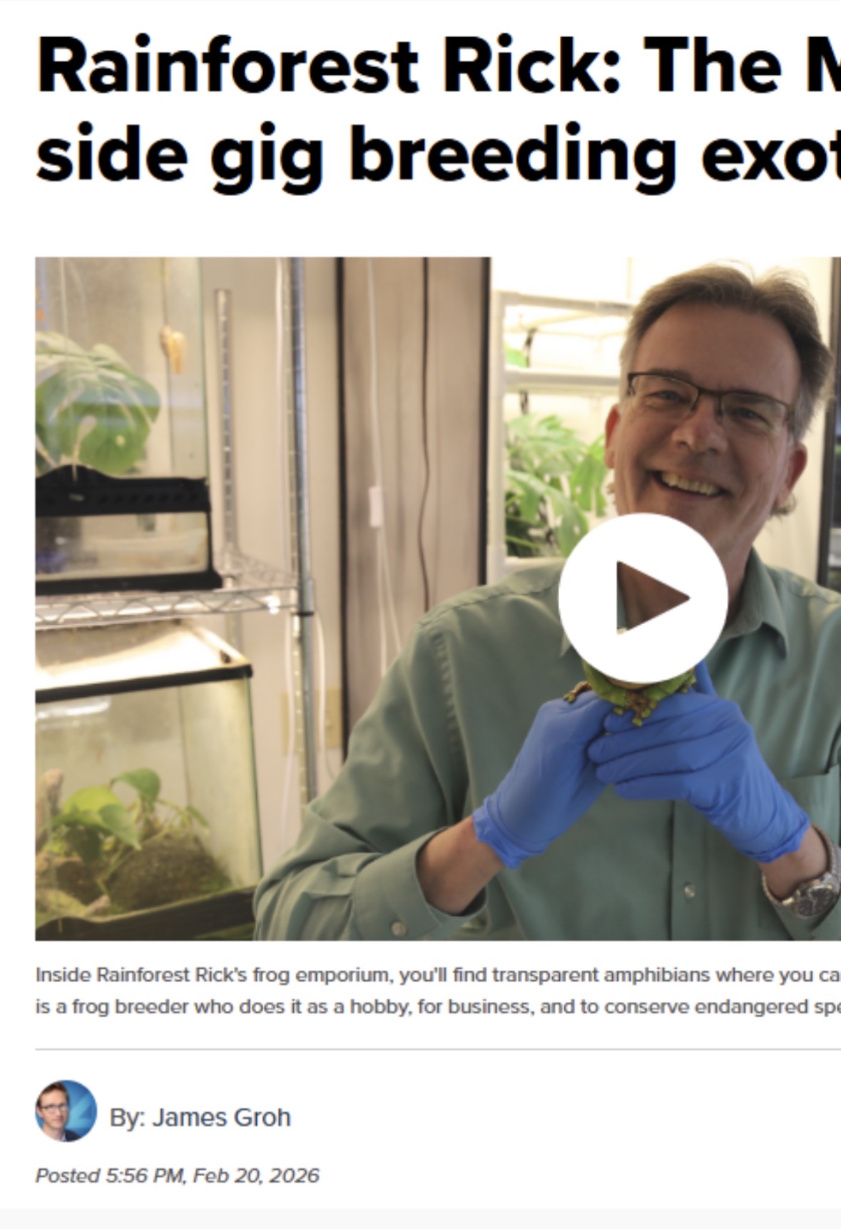 See our story on the news!